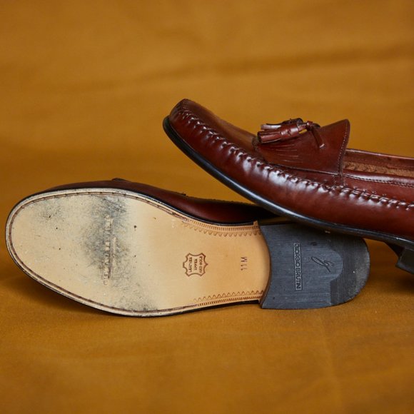 Giorgio Brutini brown leather loafers main image 4